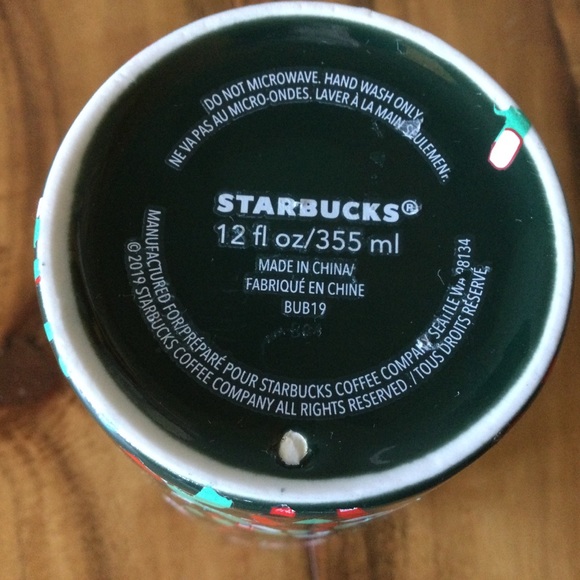 Starbucks 2019 Holiday Confetti Ceramic Travel Mug - Picture 7 of 7